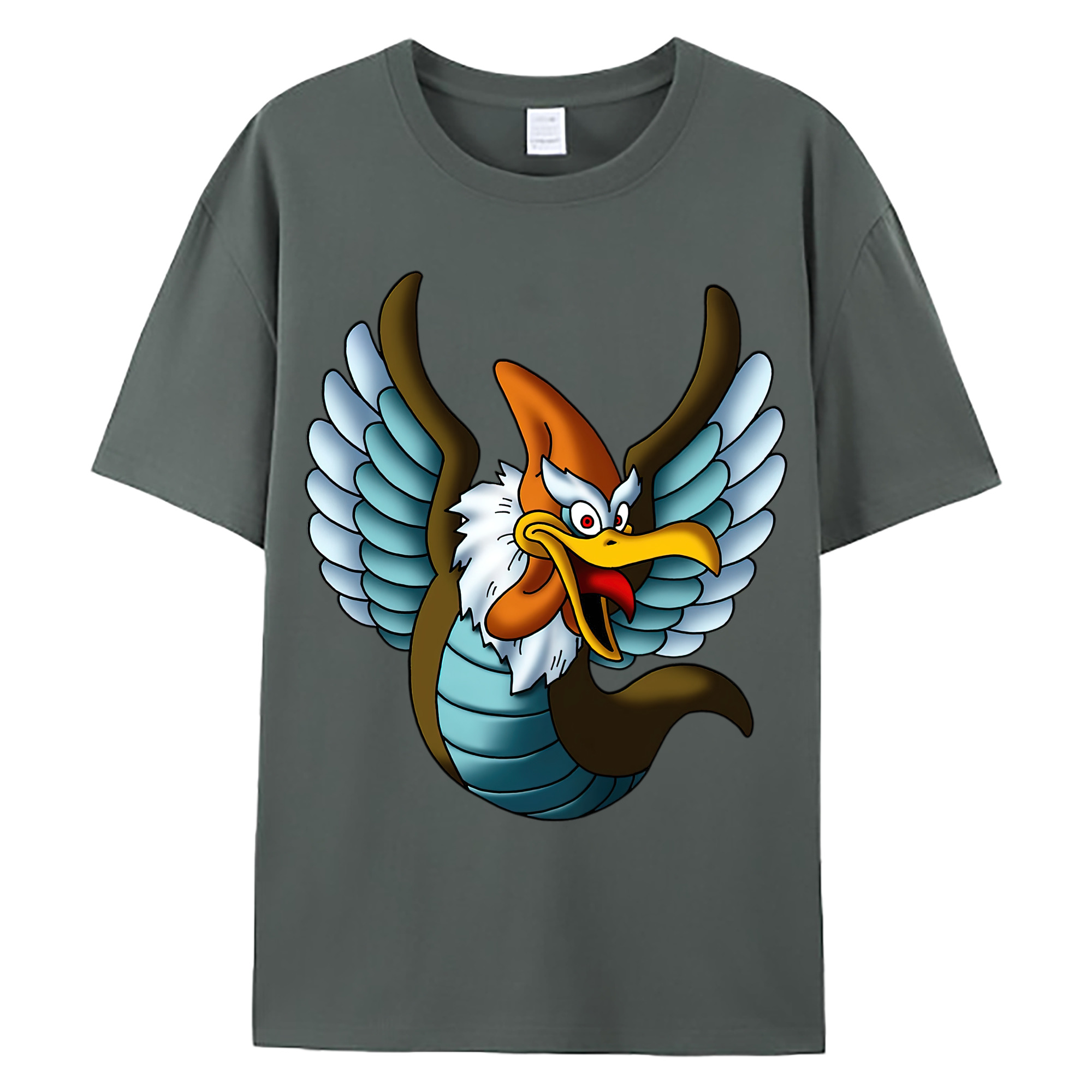 （画像用） ドラゴンクエスト Doragon Kuesuto Dragon Quest 綿100％ メンズ半袖Tシャツ｜肌触りやわらか＆通気性